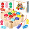 ZLPBAO Magnetische Angelspiel ab 2 3 4Jahre, Magnet-Angelspielzeug Lernen Feinmotorik, Motorikspielzeug Fische Angeln Spiel 1 Set 2 3 4 Jahre Mädchen Junge Geschenke für Kinder