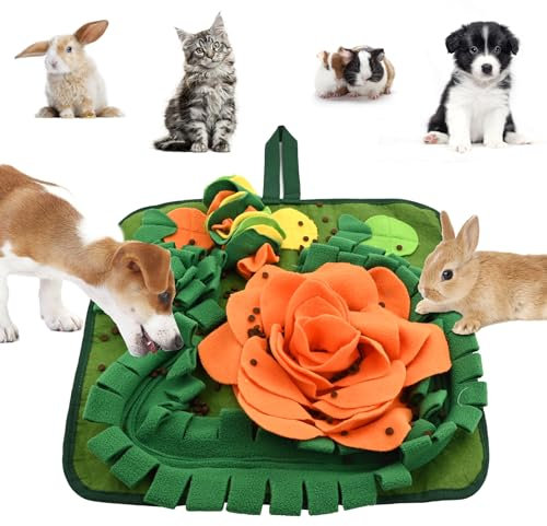 Futtermatte für Meerschweinchen, Kaninchen, Futtersuche, Schnüffelmatte für Hunde, Schnüffelmatte, Kaninchen-Spielzeug, Langeweile, Haustier-Schnüffel-Pad, Futtermatte für Kaninchen, Meerschweinchen,