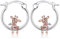 VENACOLY Giraffen Ohrringe 925 Sterling Silber Niedliche Tier Ohrringe Giraffen Huggie Ohrringe Giraffen Schmuck Geschenke für Frauen