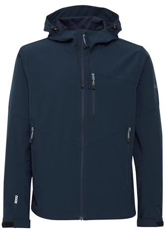 NORTH BEND NBRody Herren Softshell Jacke Funktionsjacke wasserdicht atmungsaktiv winddicht Wassersäule 8000mm W-PRO Wetterschutzsystem, Größe:XL, Farbe:Navy Blazer (2048)