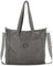 VASCHY Tote Bag, Borsa Donna Grande Borsa Università Donna Velluto a Coste Borsa Mare Borsa da Viaggio/Shopping/Lavoro/Ufficio/Scuola Grigio Regalo di Natale