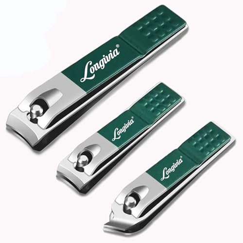Kit de 3 Coupe Ongles Professionnel en Acier Inoxydable Taille Ongle Pied et Doigt - Pince Coupe Ongle pour Homme et Femme Outil de Manucure et Pédicure - Ongle Incarné – Cuticule
