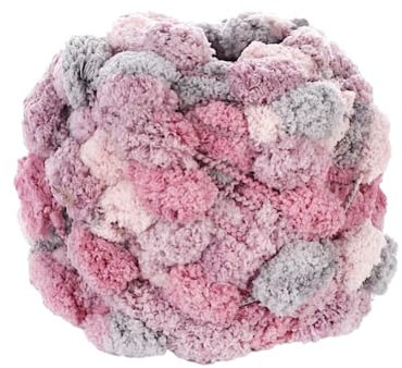 1 Rolle 130g ca.28m Dicke Wolle Garn Pom Pom Ball Wolle Strickwolle Garn Plüschballgarn,Wolle zum Häkeln und Stricken,für DIY Handgemacht Kunsthandwerk Schals Mützen Kissen Decken,Farbe 20