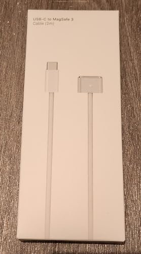 BeckenBower USB-C to Magnetic 3 Cable, Compatible with Mac Book Pro/Air 2021-24 M1,M2,M3 & 14-16 inch - Nylon Braided 6.6 Ft