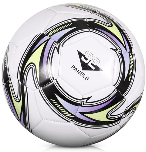 KWJEIULSOQ Fussball, Offizieller Fußball Größe 5, Professioneller Fussball Wettbewerb Draussen Fussbälle Sport Training Fusball Unisex Trainingsball Fussbal für Kinder Erwachsene