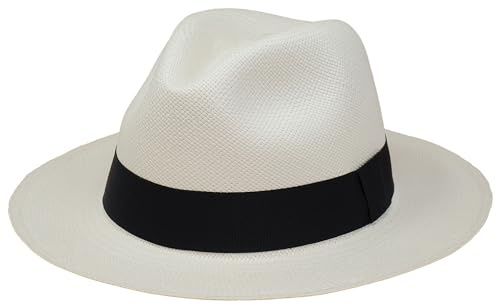 Tumia LAC - Panama Hat for Men, Handmade Ecuadorian Straw Adjustable | Fedora for Summer, Packable & Breathable Sun Hat with Ribbon Band