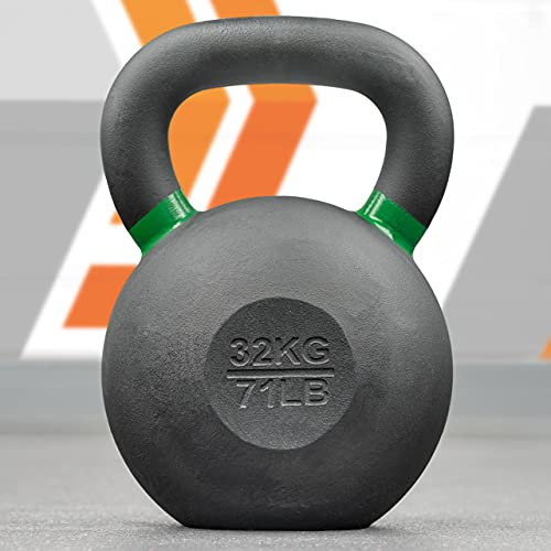 METIS Pro Cast Iron Kettlebells | Improve Your Strength Training with Premium-Quality Weights – Choose from Various Sizes [4-48kg] and 2 Set Options (32kg)