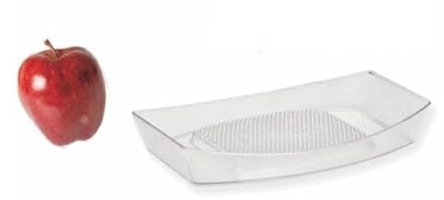 mille idee Grattugia in Plastica Trasparente per Frutta e Verdura Grattugia Mele per Neonati Manuale