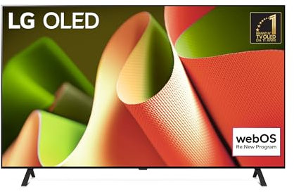 LG OLED 77'', Serie B4 2024, OLED77B46LA, Smart TV 4K, Processore α8, Dolby Vision, Dolby Atmos, 4 HDMI 2.1, Gsync, VRR, ThinQ AI, Wi-Fi, webOS 24, Telecomando puntatore