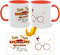 Taza Personalizada Infantil de plástico Foto Texto Diseño Personalizado Desayunos Originales Regalo Original Resistente Lavavajillas Regalo Impresión de Calidad Descuento Por Cantidad (ROJA)