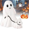 Ghost Walking Dog Statue,Halloween-Geister-Hundestatue,Halloween Geisterspaziergang Hund Statue,Halloween-Statue Desktop Ornamente Halloween Deko Outdoor & Indoor