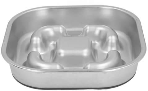 Cuencos de alimentación Lenta para Perros, Platos de Comida para Perros de Acero Inoxidable de alimentación Lenta para Perros de tamaño pequeño a Mediano y Gatos