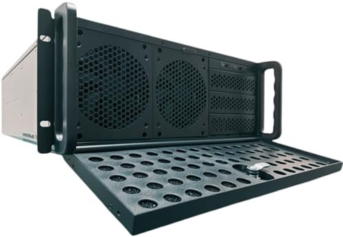 RackOwl 4U Server Chassis Rackmount Server Case; 8X HDD Bays & 3X 5.25 Devices; E-ATX/CEB/ATX Motherboards; Fan: Front 2X 120mm, Mid 3X 120mm, Rear 2X 80mm, Front Panel Lock, Size:16.8X 7.0X 25.0