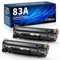 Halloya 83A CF283A Kompatibel für HP 83A Toner Schwarz für HP Laserjet Pro MFP M127fw Toner MFP M125nw M125a M127fn M127fs M225dn M225dw Pro M201dw M201n (2 Schwarz)