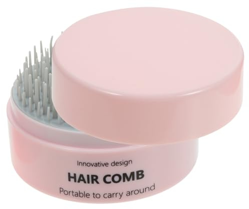 ARTIBETTER Mini Spazzola per Chioma da Viaggio per Donna, Pettine Massaggiante Portatile Denti a Paletta, Spazzola Districante Delicata per Cute, Design Compatto Rosa, Antinodo e Leggera