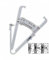 C.P.Sports Körperfettmessgerät Fat Caliper Körperfett Tester, Körperfettzange Körperfettanteil messen mit Tabelle, BMI, Anleitung in deutsch