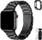Fullmosa Kompatibel mit Apple Watch Armband 40mm 42mm(Series 10) 41mm 38mm Damen Herren, Metallarmband Edelstahl Bands für iwatch SE Series 10 9 8 7 6 5 4 3 2 1, Schwarz