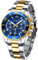 MEGALITH Herrenuhr Edelstahl Chronographen Herren Armbanduhr Großes Wasserdicht Designer Uhren fur Männer Leuchtende Analog Datum Kleid Mode