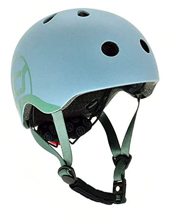 Scoot & Ride Kinder Fahrradhelm, Steel, 45 bis 51cm