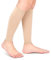 Mangas de Compresión para Pantorrillas, Mangas Compresión para Pantorrillas de 20-30 mmHg con Presión Graduada para la Hinchazón de las Venas Varicosas Alivio del Dolor de Pantorrillas (Beige, M)