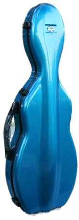 Yinfente, Custodia per violino 4/4 in misto fibra di carbonio, custodia protettiva, colore bianco e nero (blu)