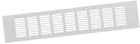 80x400mm Griglia di Ventilazione in Alluminio - Griglia di Aerazione Bianca - Griglia per Mobili
