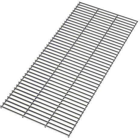 The Fellie BBQ Stainless Steel Grill Grate Replacement BBQ Heavy Duty 5mm Stainless Steel Cutable, Reusable Cooking Grates, 70x30cm