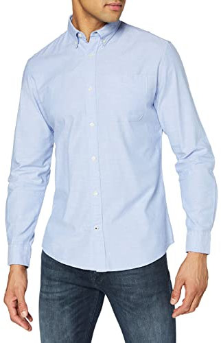 JACK & JONES Herren Jjeoxford Shirt L/S S21 Noos Hemd, Cashmere Blue/Fit:Slim Fit, XXL EU