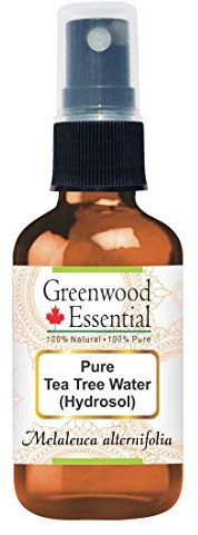 Greenwood Essential Pure Tea Tree Water (Hydrosol) (Melaleuca alternifolia) 100% Natural Therapeutic Grade 100ml (3.38 oz)