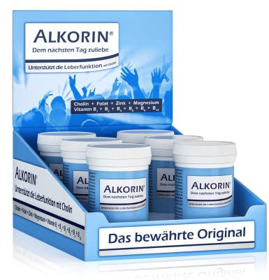 ALKORIN® dem nächsten Tag zuliebe. Unterstützt die Leberfunktion mit Cholin. Multivitamin Basenpulver mit Magnesium, Zink, Folsäure, Elektrolyten, Vitamin B-Komplex B1 + B2 + B3 + B5 + B6 + B12