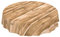 ANRO Runde PVC-Tischdecke ohne Einfassung – Holzoptik Hellbraun – abwaschbar & pflegeleicht – Wachstuch für drinnen & draußen 120 cm (Rund)