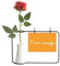 OFFbb-USA I Love Fruit Yello Art-Deco-Geschenk Mode künstliche Rose Blume hängende Vasen Dekoration Flasche