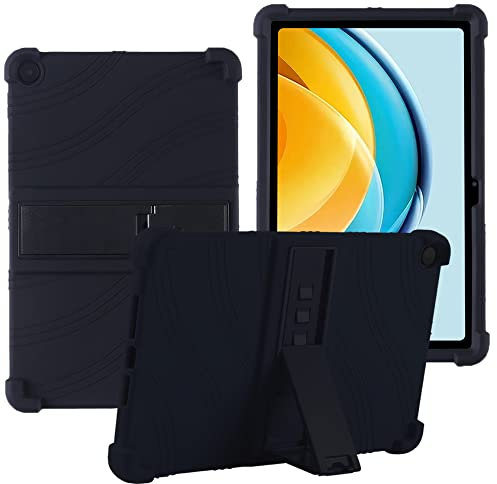 YHFZR Funda para Huawei MatePad SE, Silicón Ligera Carcasa Antideslizante con Soporte para los niños para Huawei MatePad SE 10,4 Pulgada, Negro