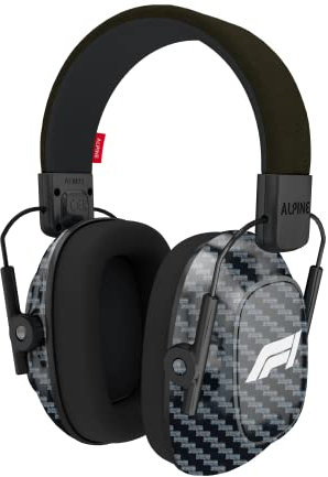 Alpine Racing Pro Cuffie antirumore F1® edition - 26 dB - Cuffie insonorizzanti per adulti - Per concentrazione, studio, lavoro e sovraccarico sensoriale - Archetto regolabile