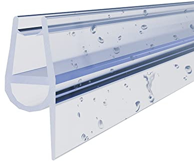 WITEN&NOCK Duschtürdichtung 2x100 cm Für 5mm 6mm Glasstärke Dichtung für Dusche Universelle Duschtürdichtung Wasserabweisende Ersatzdichtung