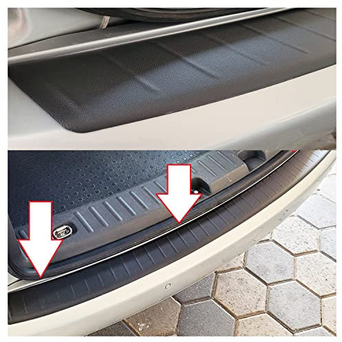 BREMER SITZBEZÜGE Ladekantenschutz für Mercedes Vito V Klasse W447 2014 in Schwarz Kratzschutz Heckklappen Schutzleiste aus Hochwertigem ABS