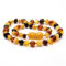 Premium Bernsteinkette | Rohbernsteinkette | 13 Farben | 3 Größen | Höchste Qualität | Baltischer Bernstein | Choker Halskette | Bernsteinschmuck (45 cm, 4 Colours)