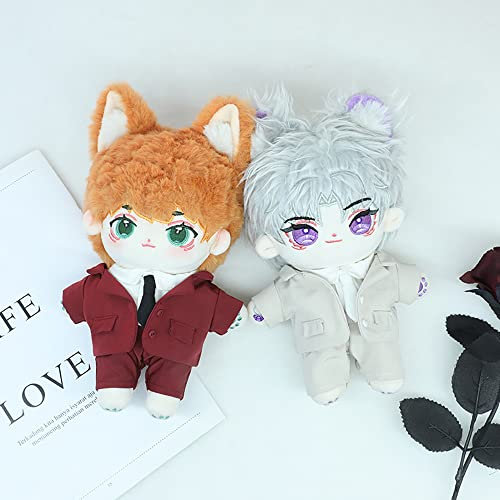 XiDonDon 20 cm Puppenkleidung Niedlicher Anzug für 20 cm Plüschtiere Kleidung Baumwolle Puppenzubehör (Red)