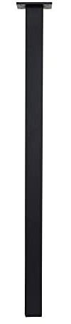 IVOL Tischbein Schwarz - viereckig - 40x40x720 mm