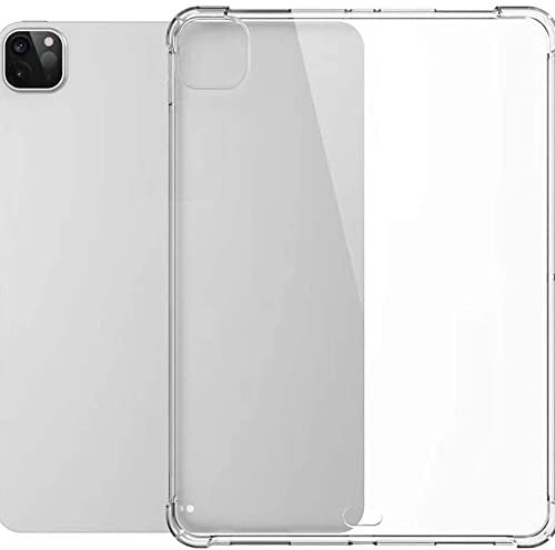 DV Bumper Gel iPad Pro 12.9 6th 5th 4th Generation Case Soft TPU Transparent Clear Back Cover Shockproof Drop Protection Ultra Slim Scratch Resistant Case Cover For iPad 12.9 2022 2020