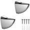 Adjustable Glass Shelf Bracket, Zinc Alloy Glass Shelf Support Wall Mounted Metal Glass Clamp Solid Glass Clamp for 3-20 mm Thickness Shelf (2PCS)