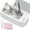 Ultrasonic Cleaner Machine, Portable Ultrasonic Jewellery Cleaner Glasses Cleaner with 3 Cleaning Modes and Timer for Jewelry Rings Eyeglasses Watches