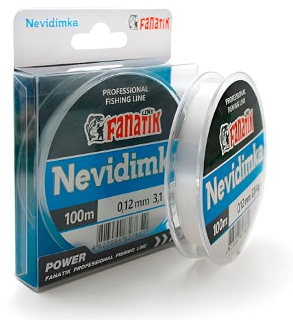 FANATIK Monofile Angelschnur Der Unsichtbare 100m 0.12 mm-0.35 mm (0.12mm - 3.1kg)