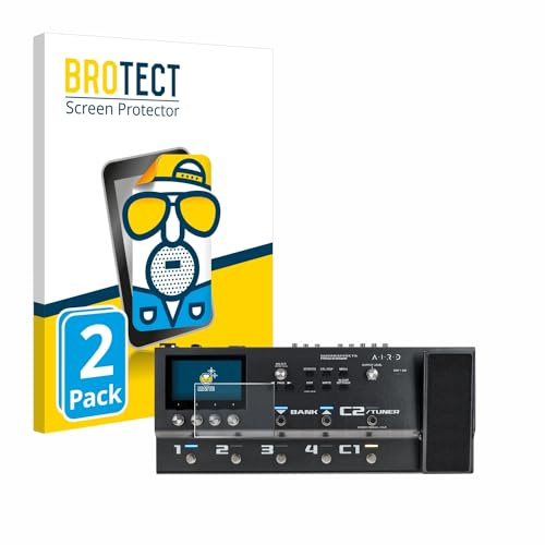 BROTECT Schutzfolie für Boss GX-100 | 2 Stück Entspiegelnder Displayschutz Made in Germany Matte Displayschutz-Folie Anti-Reflex Anti-Fingerprint Einfache Montage