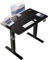 Flamaker Höhenverstellbarer Schreibtisch, Elektrischer Schreibtisch Höhenverstellbar für Steh-Sitz, Computertisch mit Memory-Funktion, Stabiler Tisch Standing Desk, Bürotisch,100 x 60 cm,Schwarz