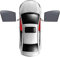 YJDWWJTB Auto Sonnenblende Seitenfenster für Opel Insignia B Grand Sport Tourer Wagon 2017-2022,Elastizitä Sonnenschutz Hitzeschutz Auto Netz Seitenfenster Schatten Auto Innenraum,C-2 Front Door