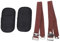 2 Stück Stelzen Riemen Trockenbau Stelzen Beingurte 60cm Verstellbar Braun Nylon Bein Band mit Pads, Beinband Gurt für Stelzen