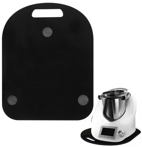 Gleitbrett für Thermomix TM6/TM5, Thermomix mit Rollen Müheloses Verschieben & sicherer Stand Thermomix Brett Verfügt über 3 Feste Schlitze und 7 Sockel