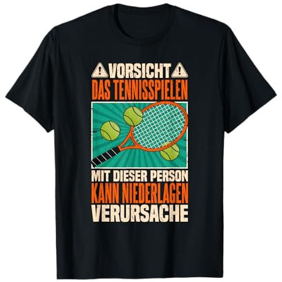 Lustiges Tennis Sprüche Hobbyspieler Tennisfans T-Shirt