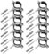 12 Pièces Collier de Serrage 81x18mm : 12 Brides à Vis + 12 Cheville + Vis, Fixation Tuyau avec Joints Caoutchouc, pour Plomberie/Chauffage/Ventilation, Maison/Bâtiments Publics (Argent)